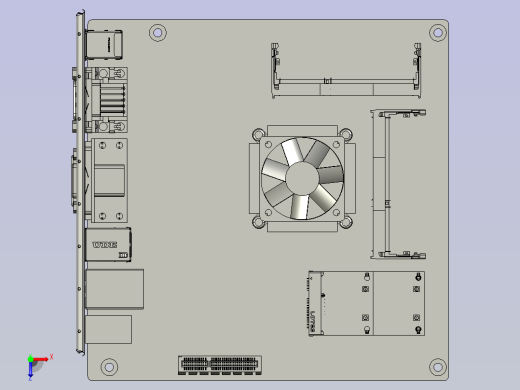 BT100主板（友通Mini ITX）俯视缩略图