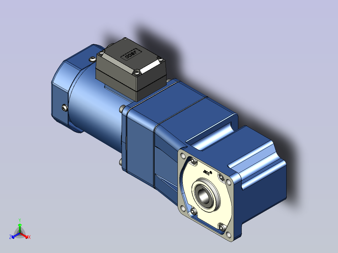 精研YR阻尼电机 60yr03-1800正等轴测图