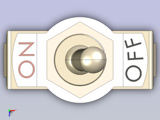 A0005174-切换开关 ON-OF 2P俯视缩略图