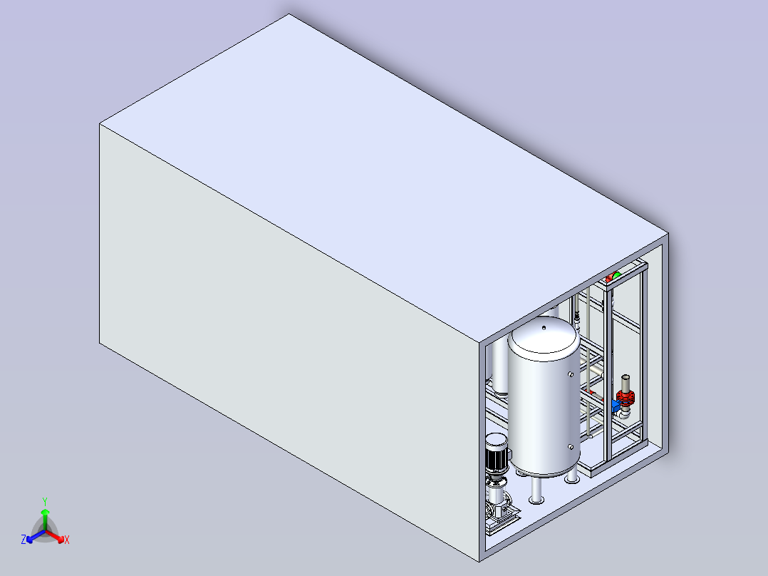 集装箱三维布局图正等轴测图