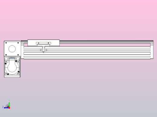 皮带直线轴半封闭可选导轨TPA-HNB-140D-120-L300-LP-Y-P40-N3右视缩略图