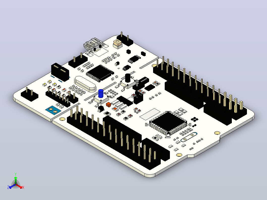 STM32 Nucleo 14正等轴测图