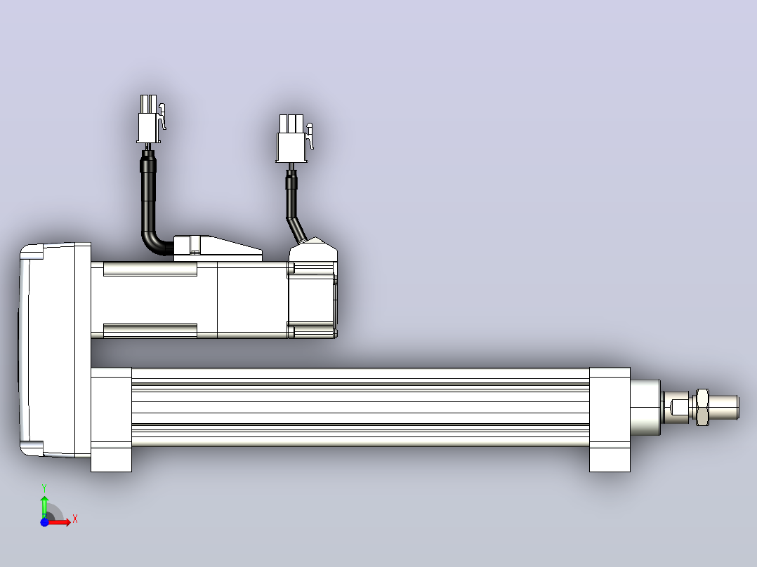 轻载电动缸TPA-ESR25-1002C-L150-MR-LB-W-P10-C3前视图