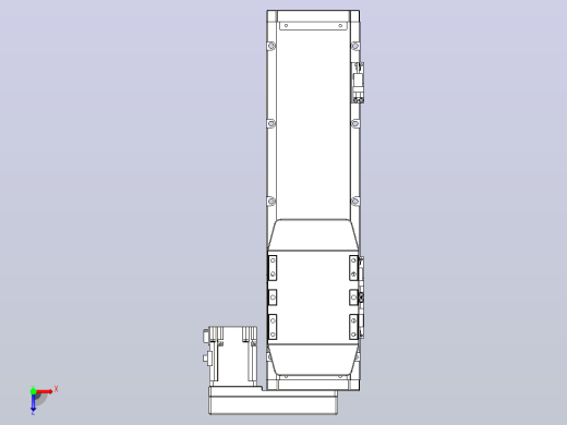 滚珠丝杠直线轴内置导轨TPA-GCR-120-1610C-L250-MR-M40-N3俯视缩略图