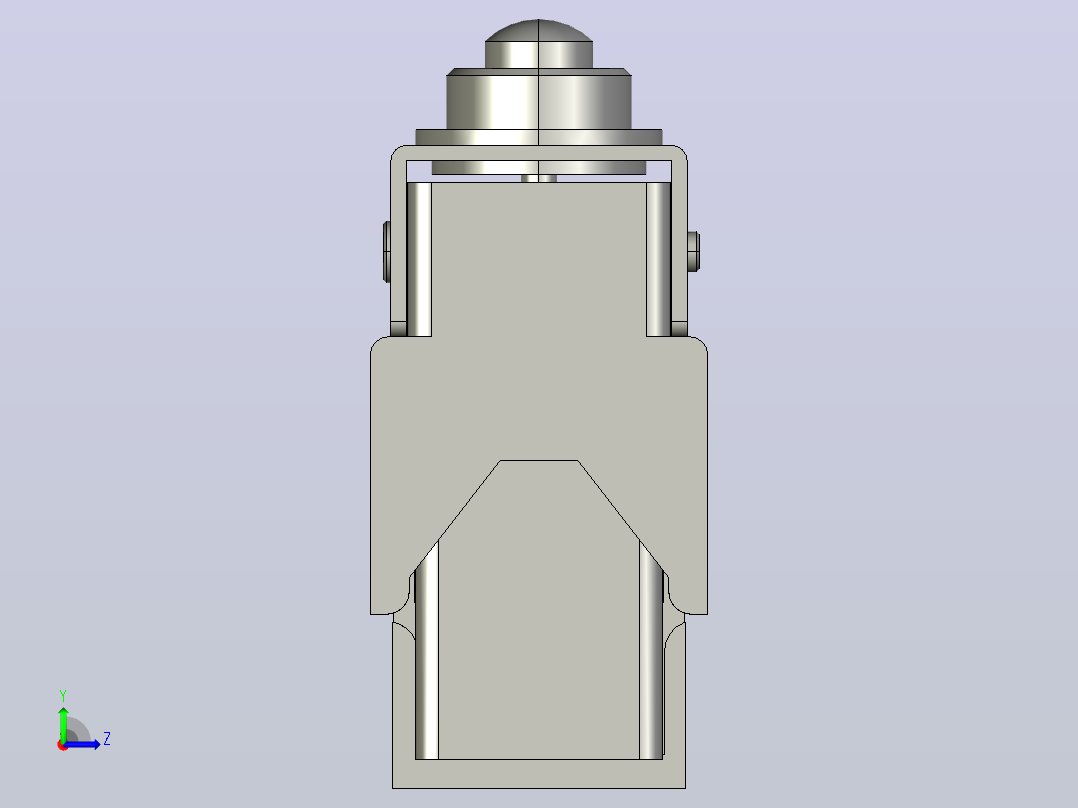 行程开关传感器TZ-7100左视图