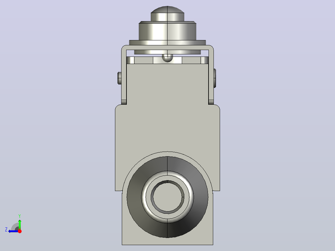 行程开关传感器TZ-7100右视图