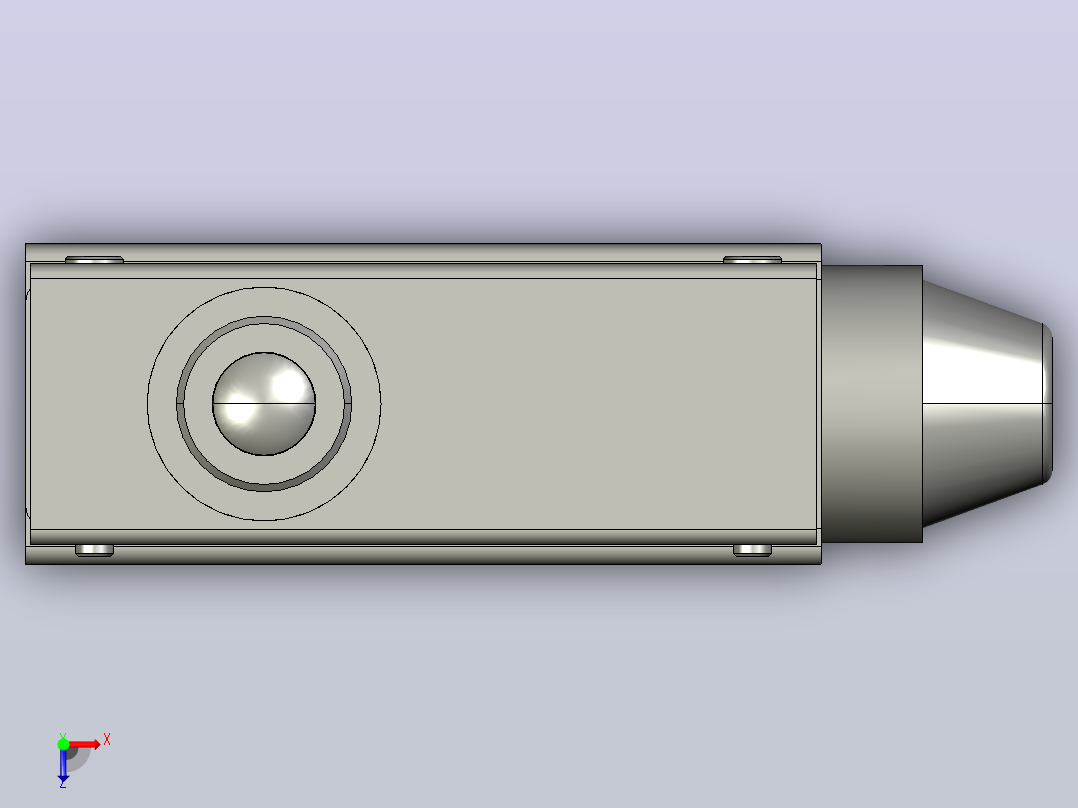 行程开关传感器TZ-7100俯视图