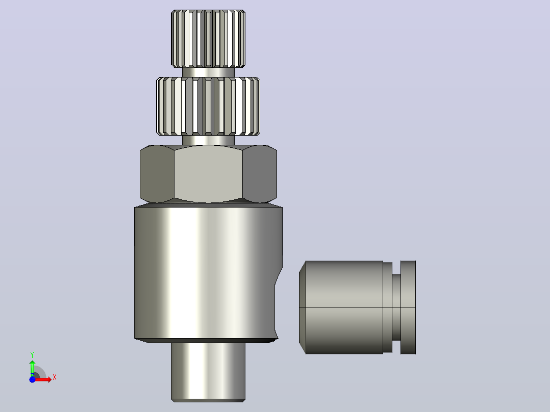 MSE-C(Mini Elbow)塑体插入式管接头[013092105] (2)前视图