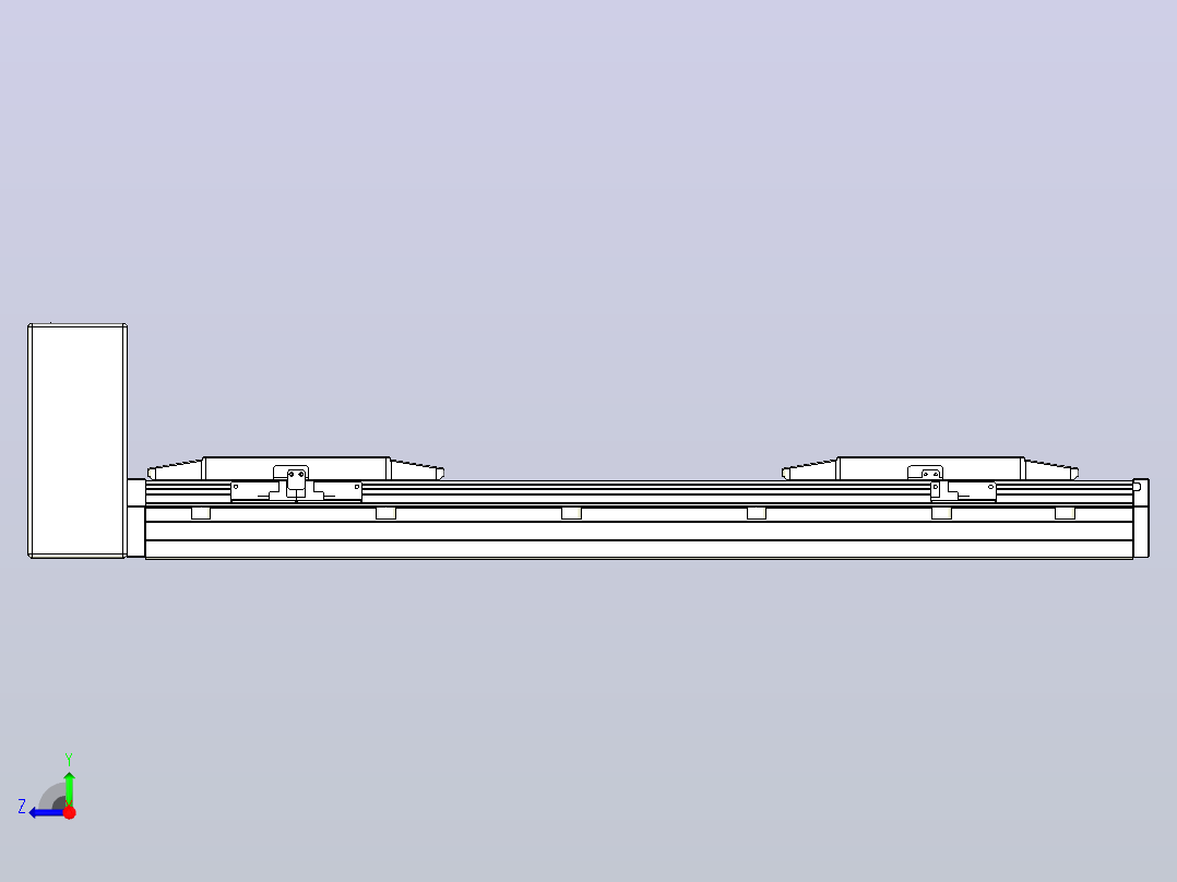 皮带直线轴双滑块型TPA-GCBS-150-P80-L125-RU-M75-N3右视图