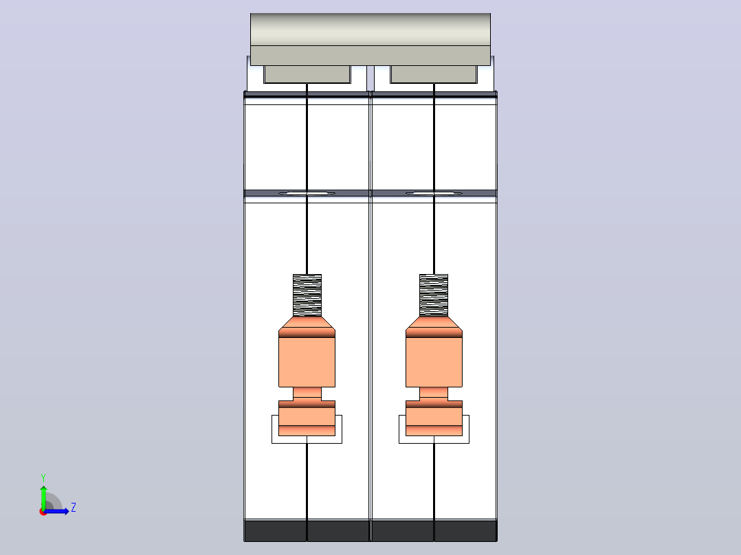 ABB NFB 2P空开断路器左视图