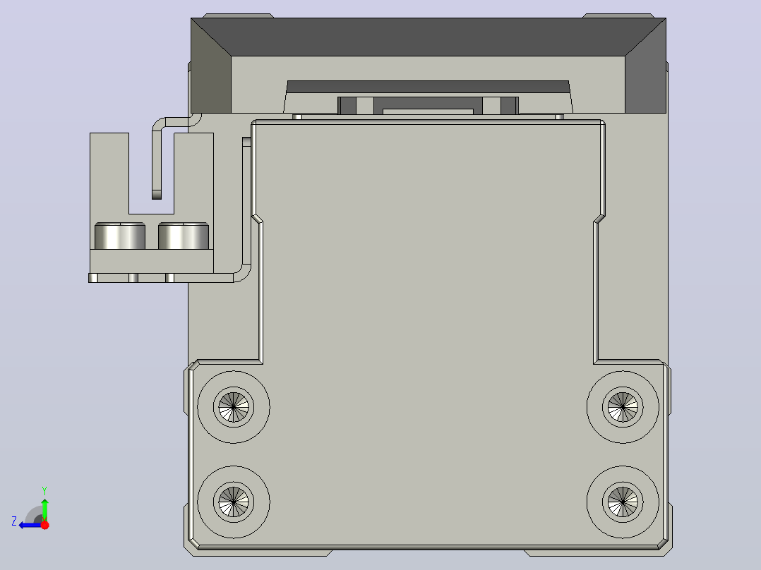 TH5-L300-B5-BM轨道内嵌式模组滑台右视图