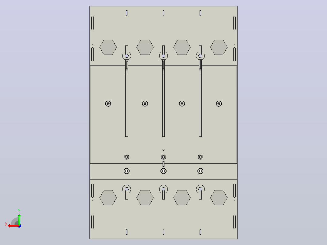 3D_STP_MCCB_M5_4P_BusBar正泰电气后视图