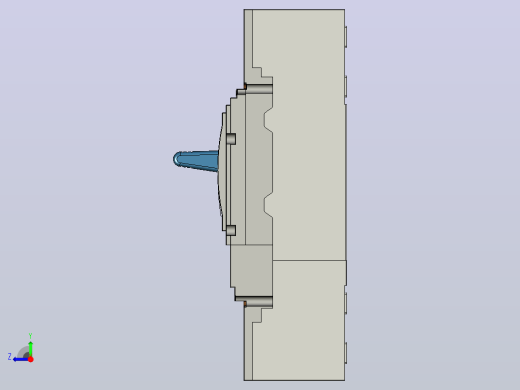3D_STP_MCCB_M5_4P_BusBar正泰电气右视缩略图