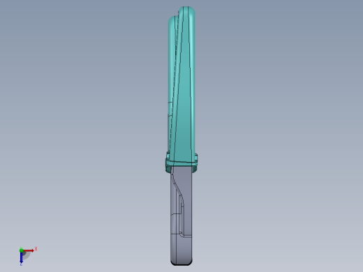 老虎钳 3D模型俯视缩略图