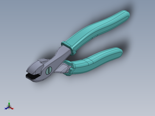 老虎钳 3D模型正等轴测缩略图
