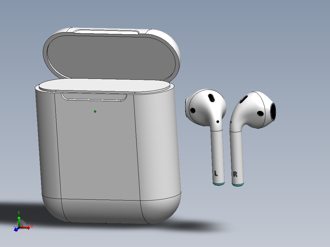 在solidworks 14中制作airpods主视图