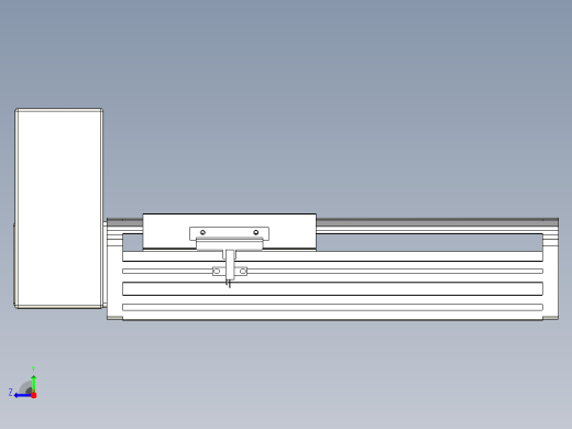 皮带直线轴半封闭可选导轨TPA-HNB-140D-120-L100-RU-Y-P40-N3右视缩略图