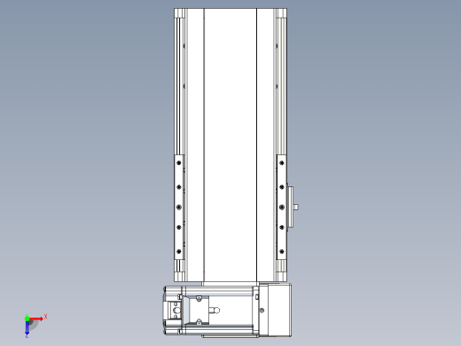 皮带直线轴半封闭可选导轨TPA-HNB-140D-120-L100-RU-Y-P40-N3俯视缩略图