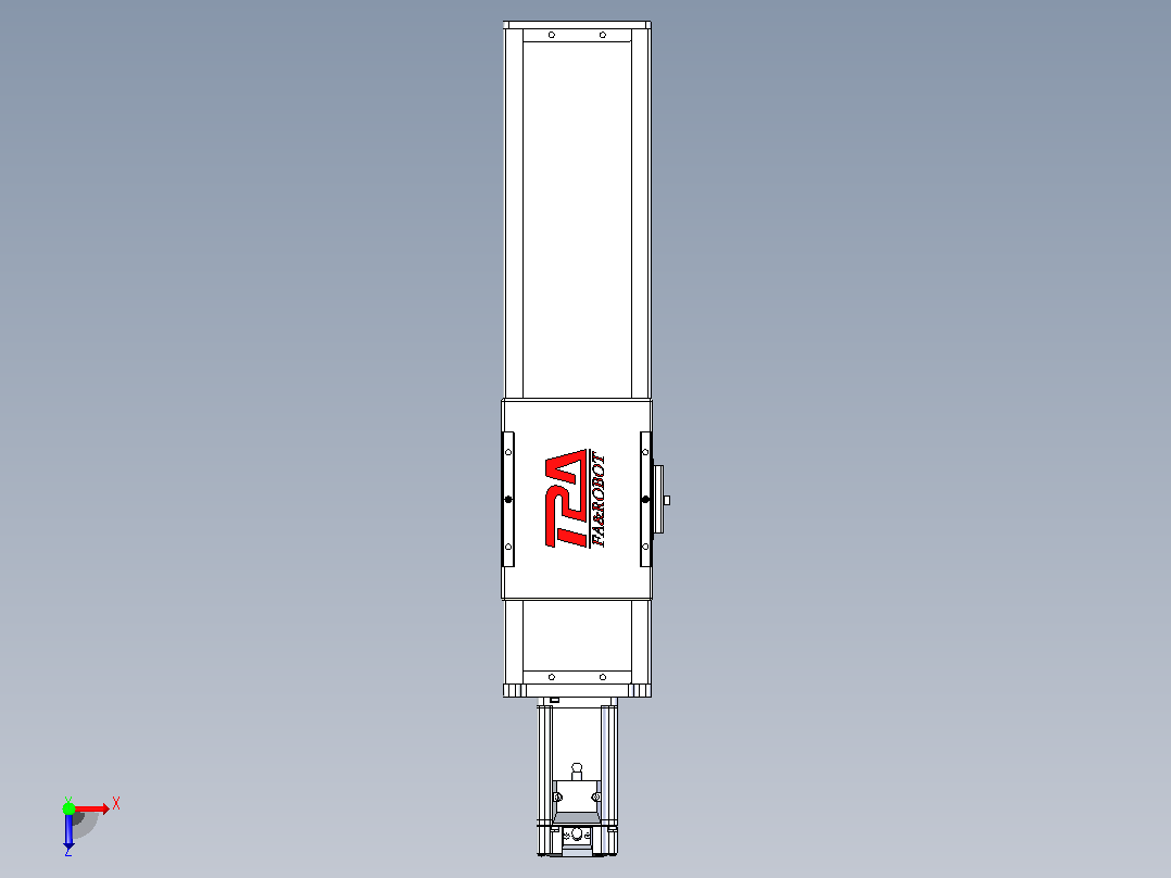 滚珠丝杠直线轴带导轨全封闭TPA-HCR-110D-1610C-L250-M-Y-P40-N3俯视图