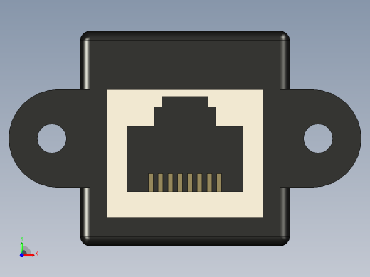 RJ-45局域网插座前视缩略图