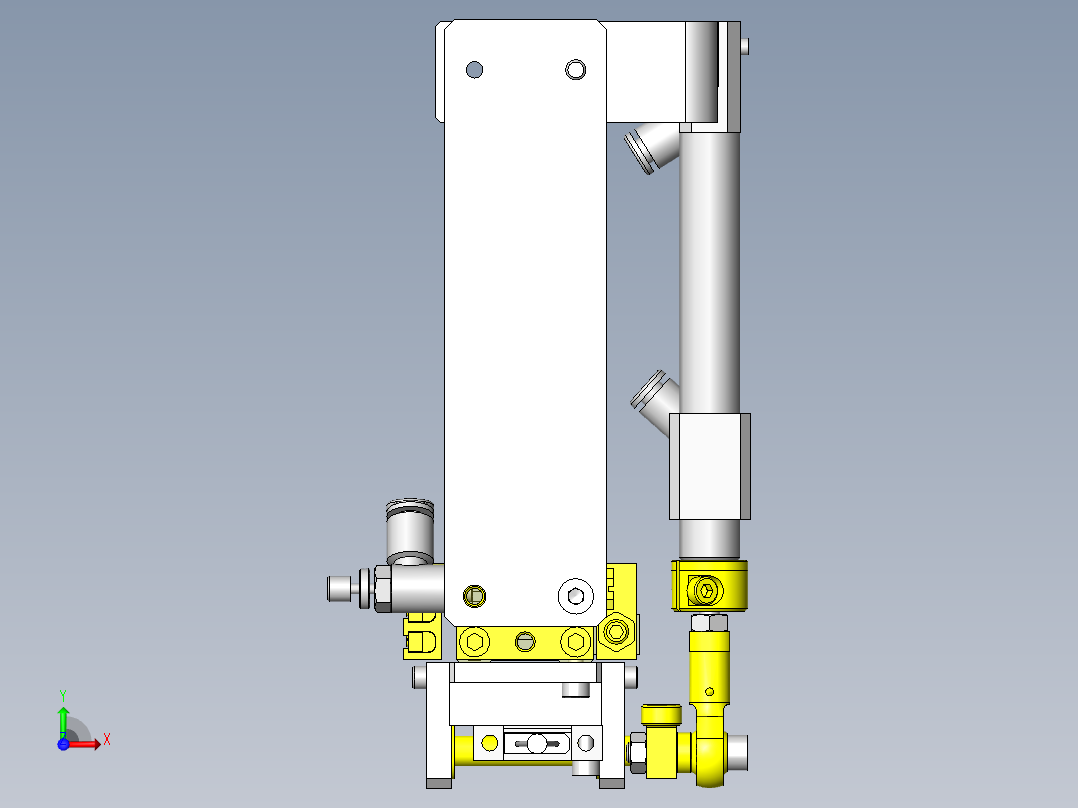 标贴粘接头前视图