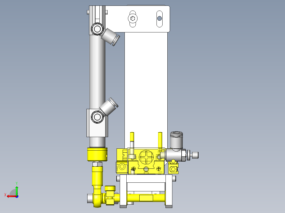 标贴粘接头后视图