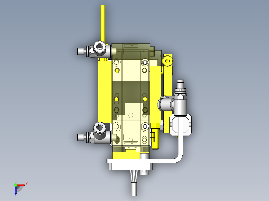 标贴粘接头俯视图