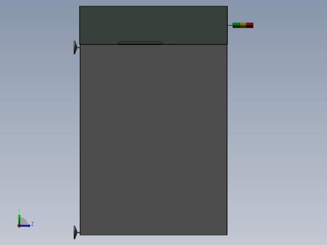 超声波焊接机（焊接后保险杠+倒车雷达支架）左视图