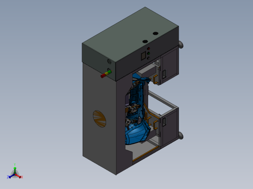超声波焊接机（焊接后保险杠+倒车雷达支架）正等轴测缩略图