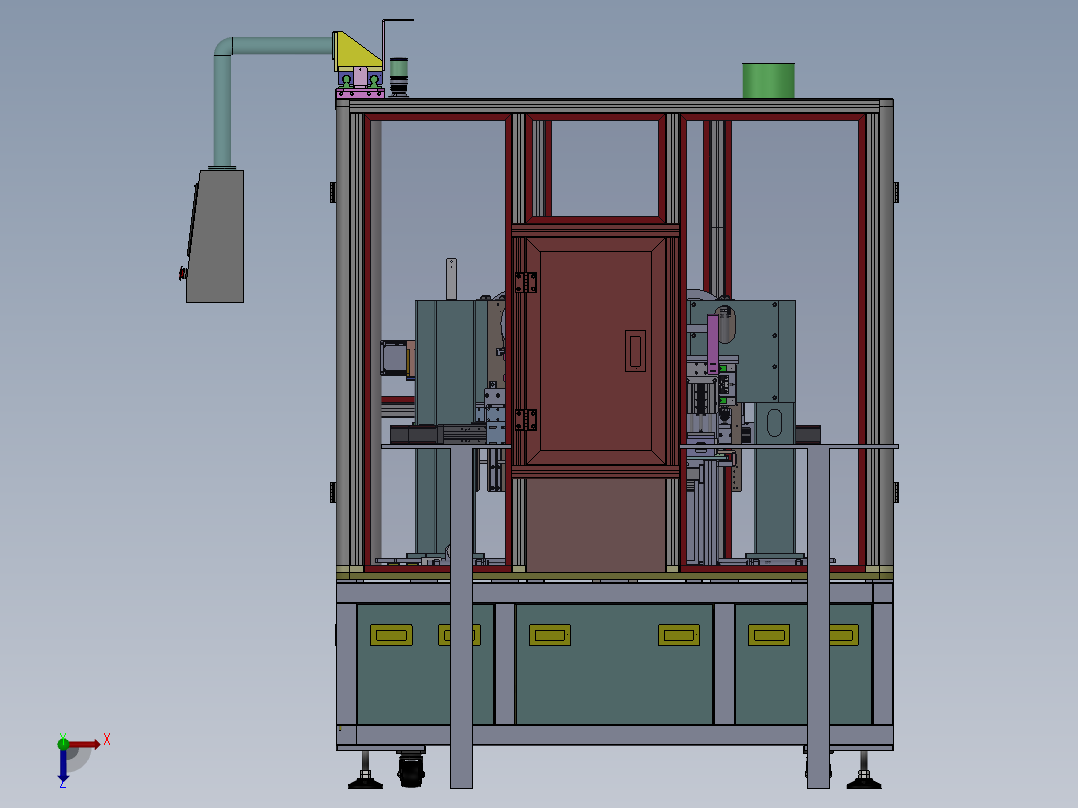 ZDH-TIEB-008 自动化锂电池电芯贴窄胶机 工程图俯视图