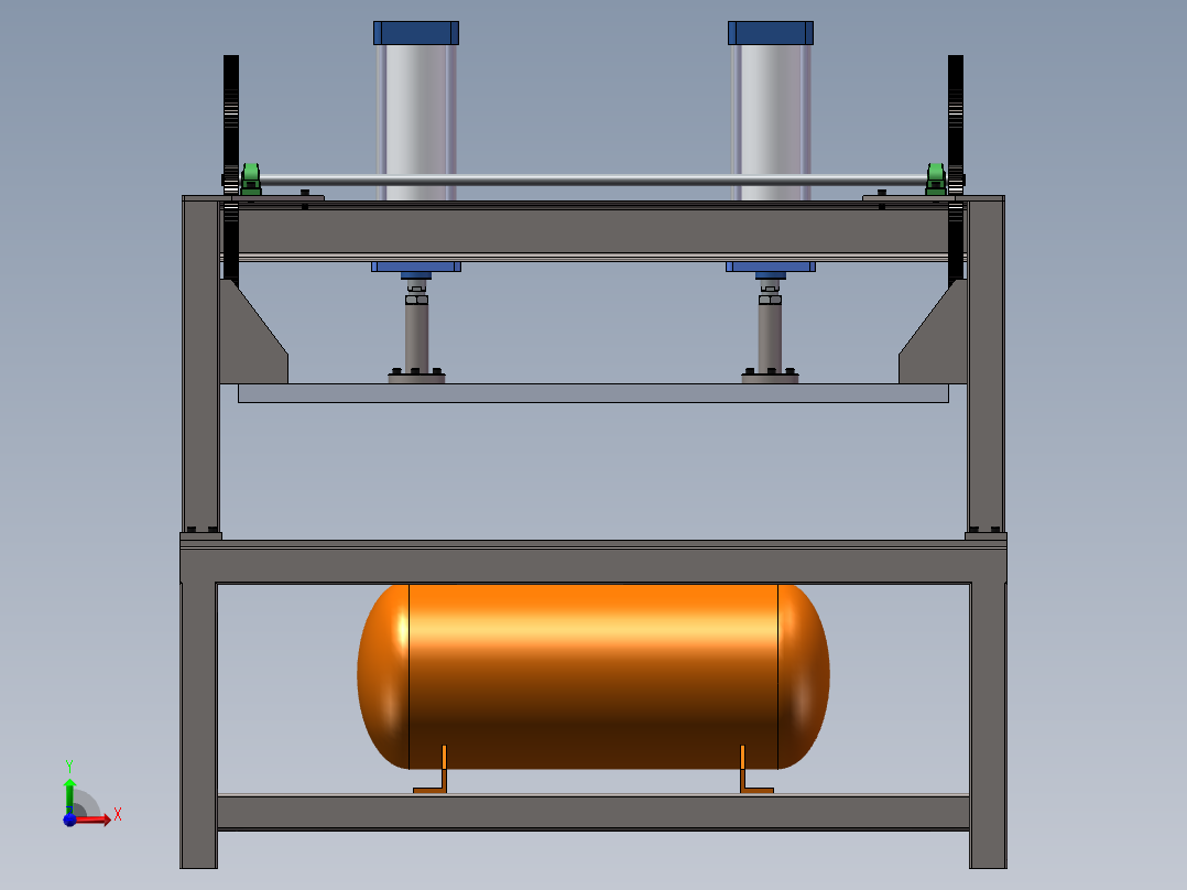 1500X1000气压机气压床前视图