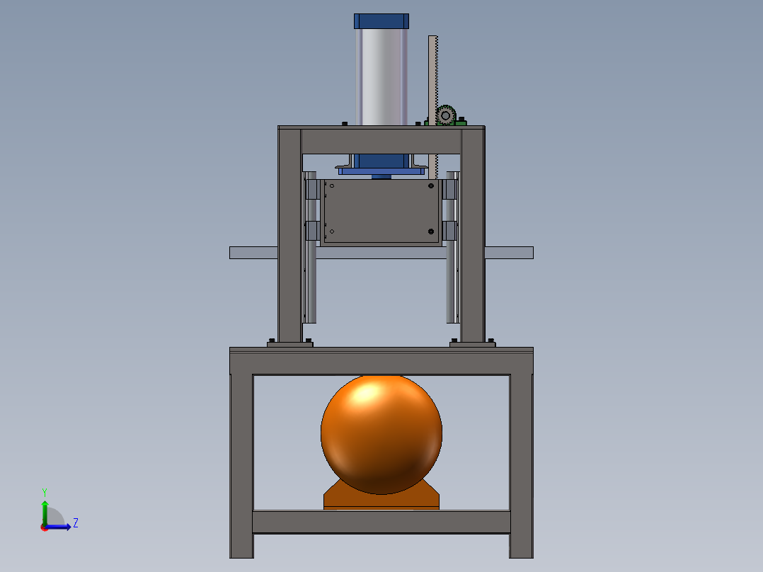 1500X1000气压机气压床左视图