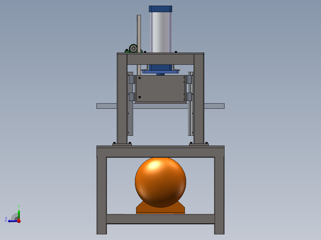 1500X1000气压机气压床右视图