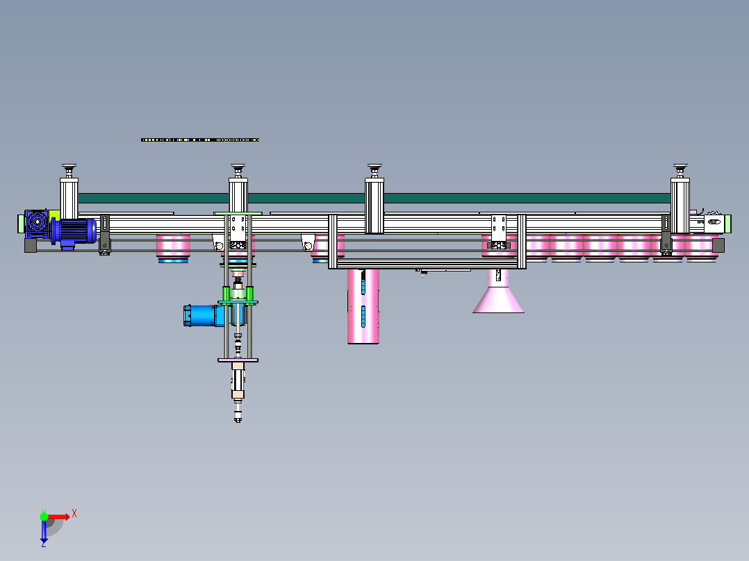 A2_化验室样品瓶压盖旋盖包装机SW2016（）俯视图