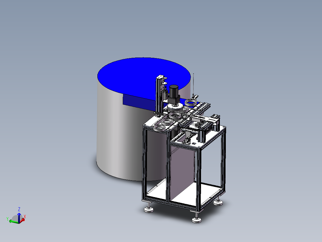 轴承外圈自动打磨清洗3d图纸SW设计软毛刷轴承自动清洗机三维模型