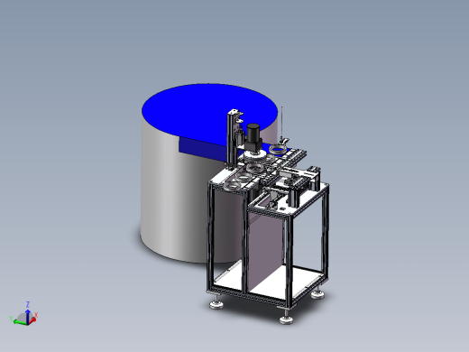 轴承外圈自动打磨清洗3d图纸SW设计软毛刷轴承自动清洗机三维模型