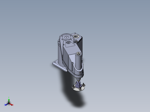 四轴桌面SCARA机器人SW图纸+2dCAD+说明 平面四轴机器人 三维模型正等轴测缩略图