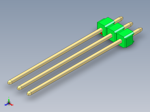 彩色公头100mil（2.54mm）系列-DS1021_green_1x03p_100mil_Type43_rev1.0