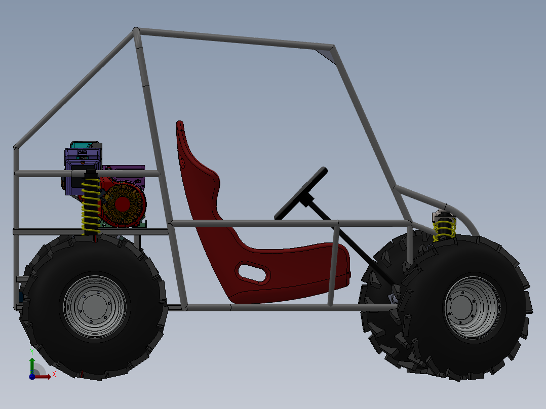 全地形车前视图