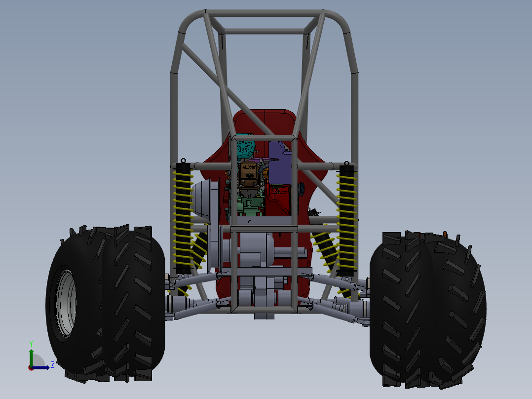 全地形车左视图