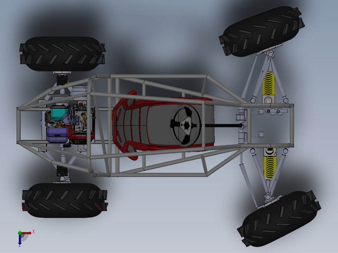 全地形车俯视图