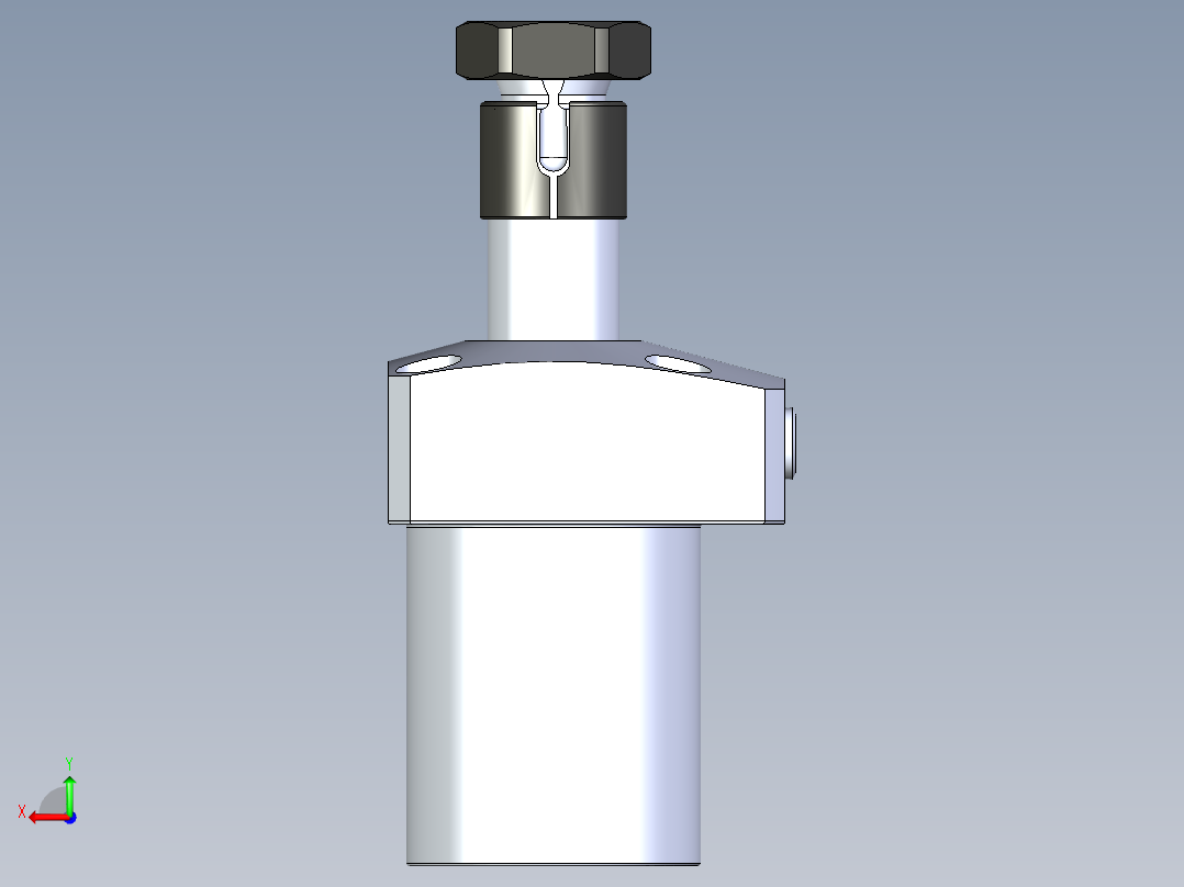 KOSMEKLHA0400-GL_R01多系列多零件图纸模型后视图
