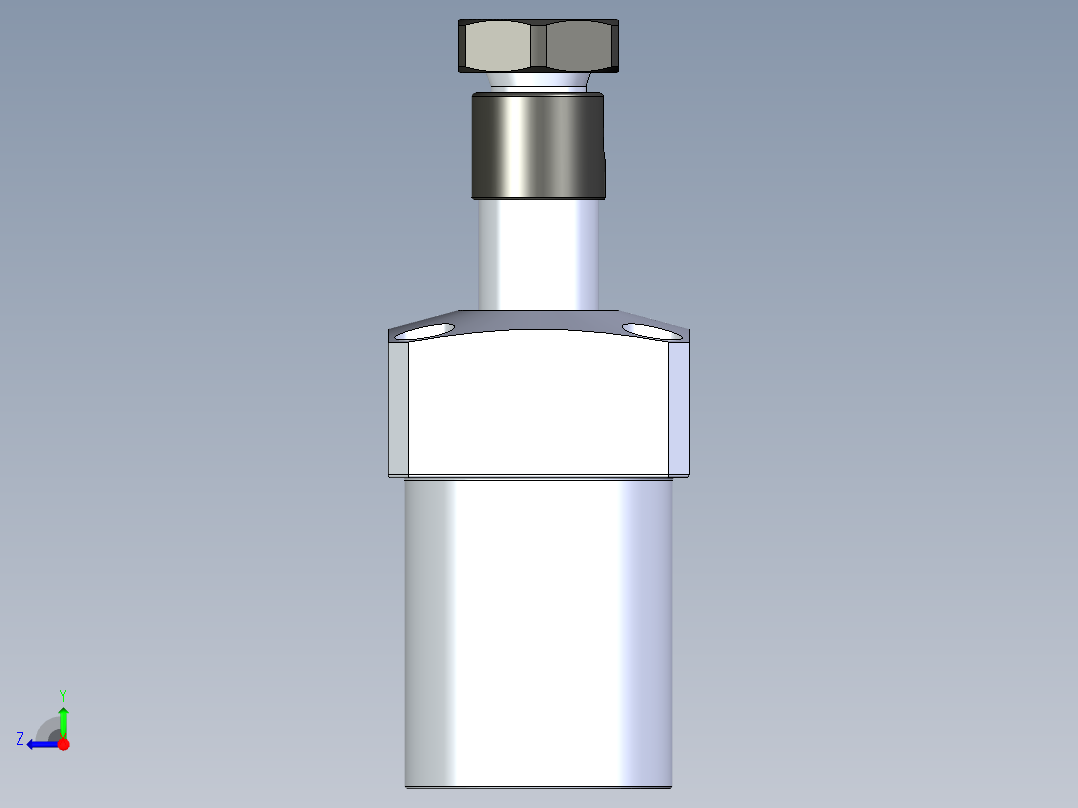 KOSMEKLHA0400-GL_R01多系列多零件图纸模型右视图
