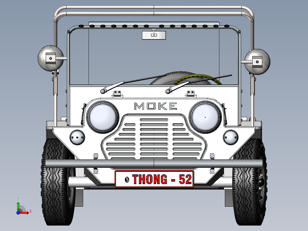 英国小型车前视图