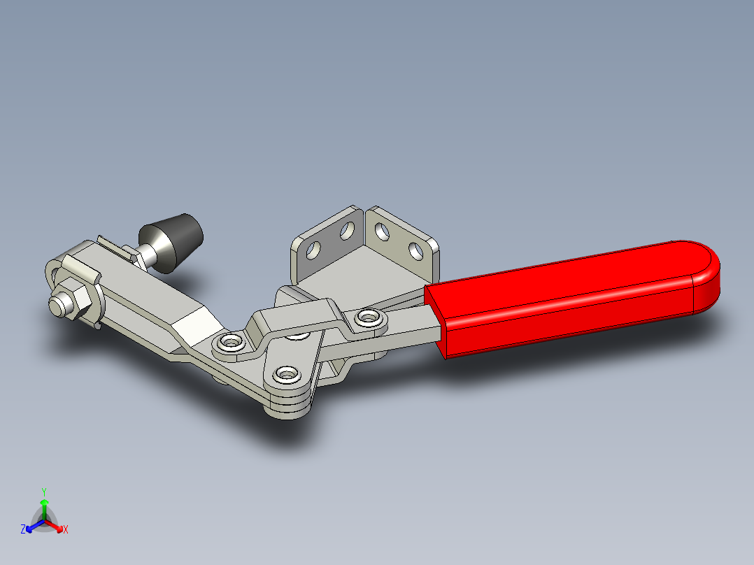 水平式夾鉗SSP(F)-3D多系列多零件图纸模型