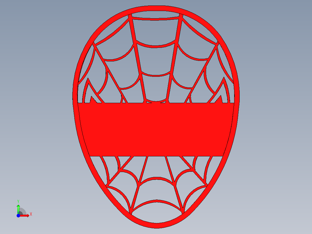 蜘蛛侠饼干切割器前视图