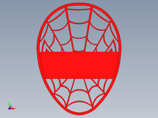 蜘蛛侠饼干切割器前视缩略图