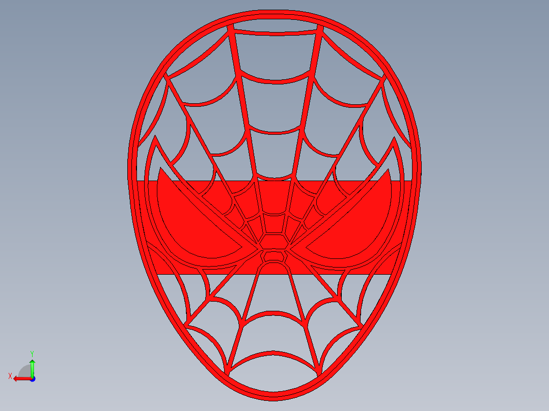 蜘蛛侠饼干切割器后视图