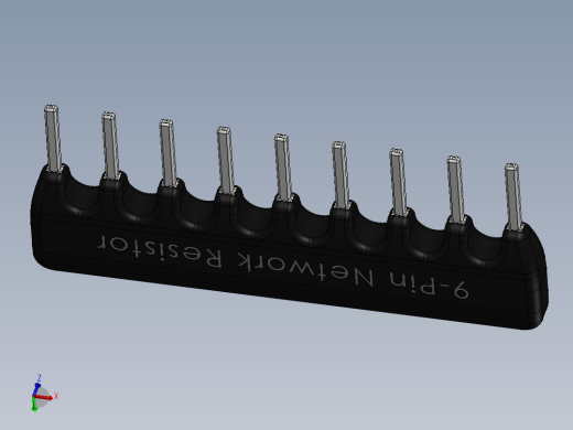 电容器 二极管 电阻器-Resistor Network 2.2K Ohm 9-Pin