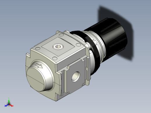 标准手动压力调节器PARKER GLOBAL AIR PREP SYSTEM COMPACT COMMON PORT AIR PRESSURE REGULATOR - P32H SERIES (12)正等轴测缩略图